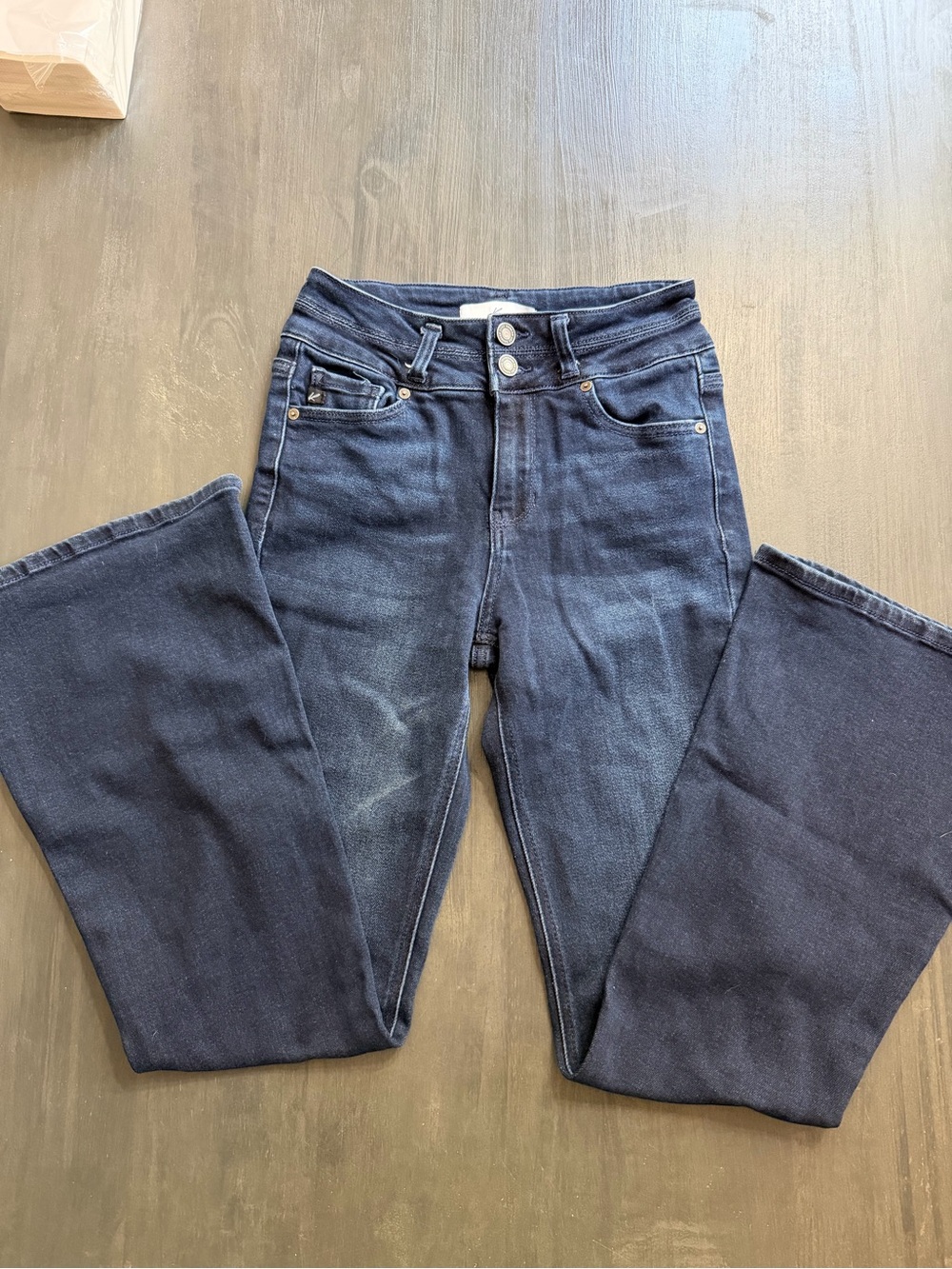 Kancan Dark Wash High Rise Bootcut Flare Jeans Size 5/26